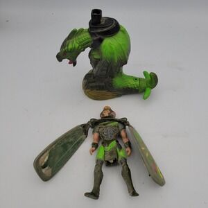 Vintage 1995 Summit 4.75" Galoob‎ LGTI Green Action Figure Dragon Flyz